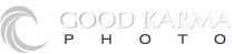 Good Karma Photo Logo Reversed